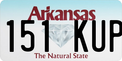 AR license plate 151KUP