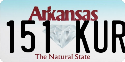 AR license plate 151KUR