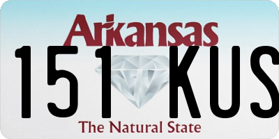 AR license plate 151KUS