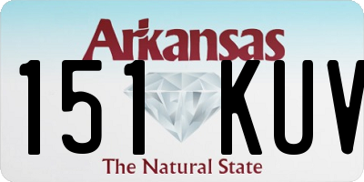 AR license plate 151KUV