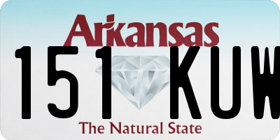AR license plate 151KUW