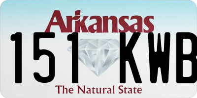 AR license plate 151KWB