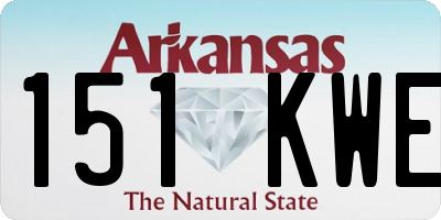 AR license plate 151KWE