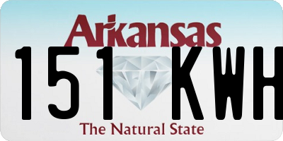 AR license plate 151KWH