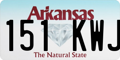 AR license plate 151KWJ