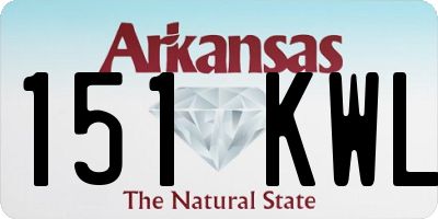 AR license plate 151KWL