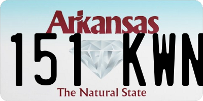 AR license plate 151KWN