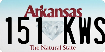 AR license plate 151KWS