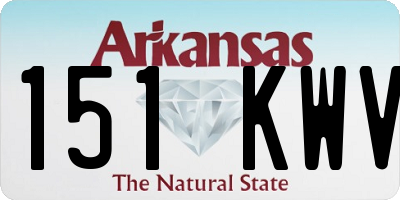 AR license plate 151KWV