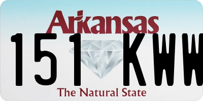 AR license plate 151KWW