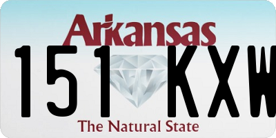 AR license plate 151KXW