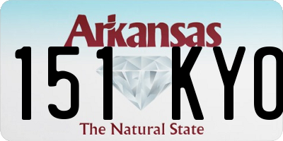 AR license plate 151KYO
