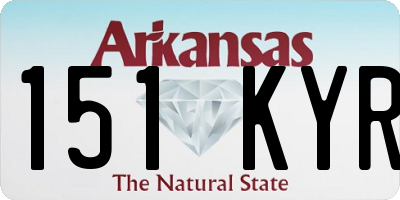 AR license plate 151KYR