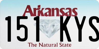 AR license plate 151KYS