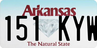 AR license plate 151KYW
