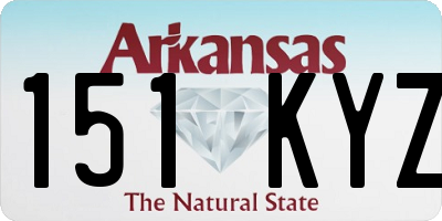 AR license plate 151KYZ