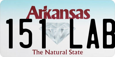 AR license plate 151LAB