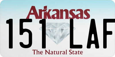 AR license plate 151LAF