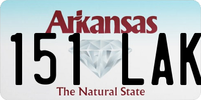 AR license plate 151LAK