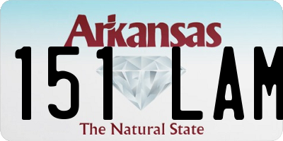 AR license plate 151LAM