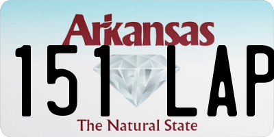 AR license plate 151LAP