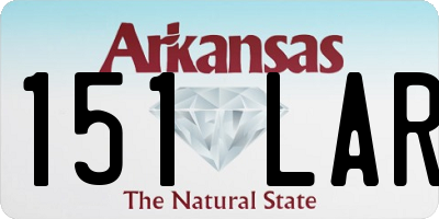 AR license plate 151LAR