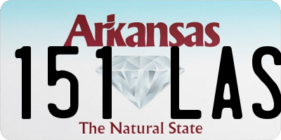 AR license plate 151LAS