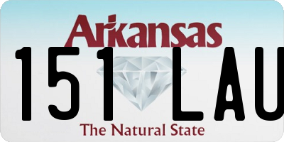 AR license plate 151LAU