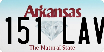 AR license plate 151LAV