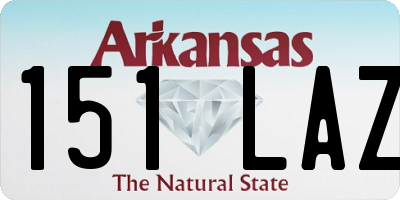 AR license plate 151LAZ