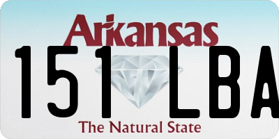 AR license plate 151LBA