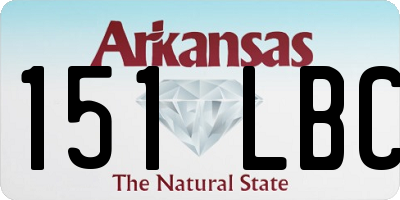 AR license plate 151LBC
