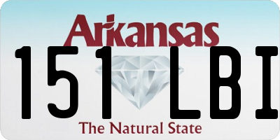 AR license plate 151LBI