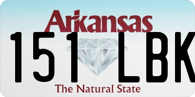 AR license plate 151LBK