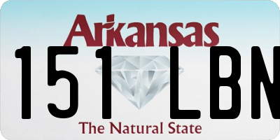 AR license plate 151LBN