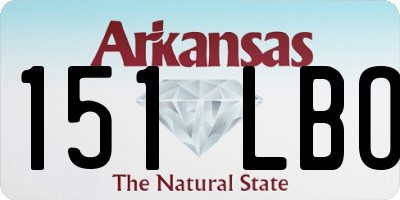 AR license plate 151LBO