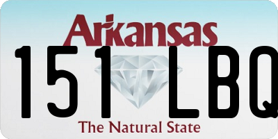 AR license plate 151LBQ
