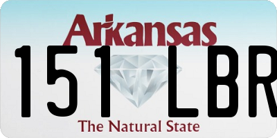 AR license plate 151LBR