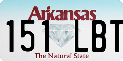 AR license plate 151LBT