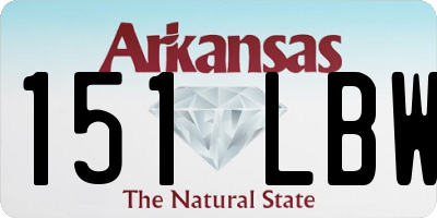AR license plate 151LBW