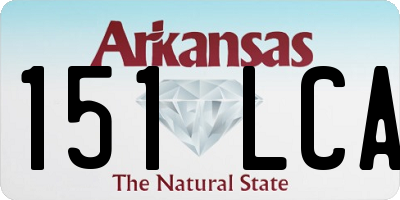 AR license plate 151LCA