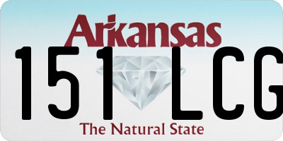 AR license plate 151LCG