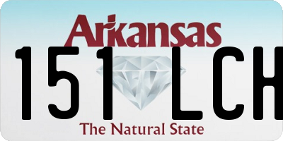 AR license plate 151LCH