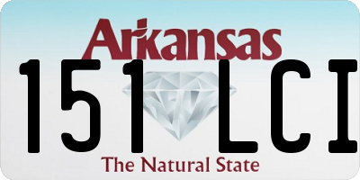 AR license plate 151LCI