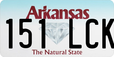 AR license plate 151LCK
