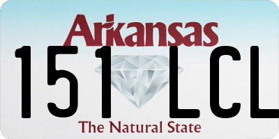 AR license plate 151LCL