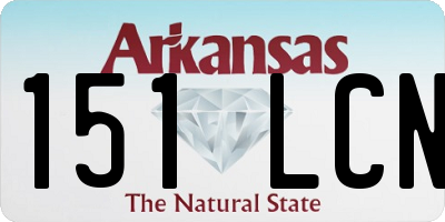 AR license plate 151LCN