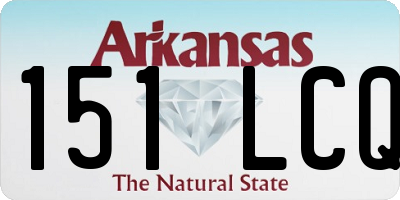 AR license plate 151LCQ