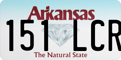 AR license plate 151LCR