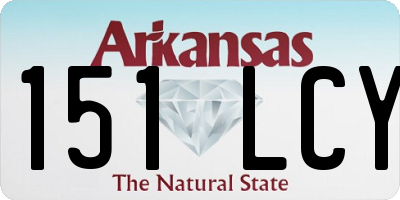 AR license plate 151LCY